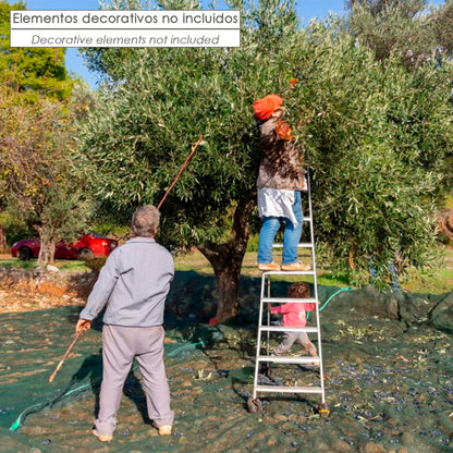 Mantas Aceituna 6 x 12 Metros. Multiusos 100% Hdpe Gramaje 90 Gr/m2. Reforzada, Con Ojales, Mantos Aceituna, Fardos Aceituna,