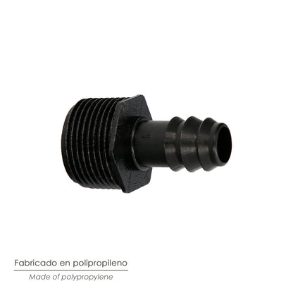Union Rosca Macho 3/4" A Toma Para Tuberias Goteo Ø 16 mm. (Bolsa 100 uds) Riego Por Goteo, Microaspersión, Riego Nebulizacion