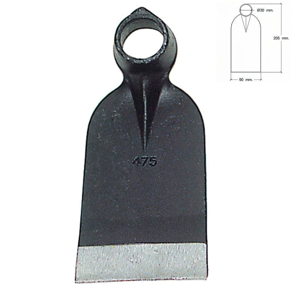 Azada Forjada Sin Mango 207/  450 Gramos
