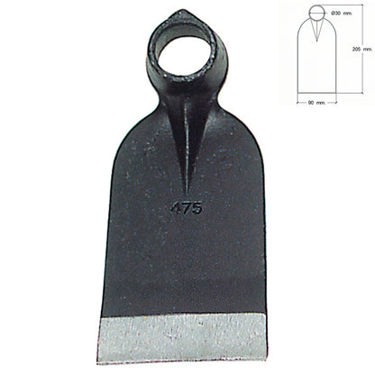 Azada Forjada Sin Mango 207/  450 Gramos