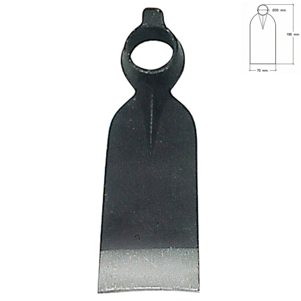 Azada Forjada Sin Mango 210/  460 Gramos