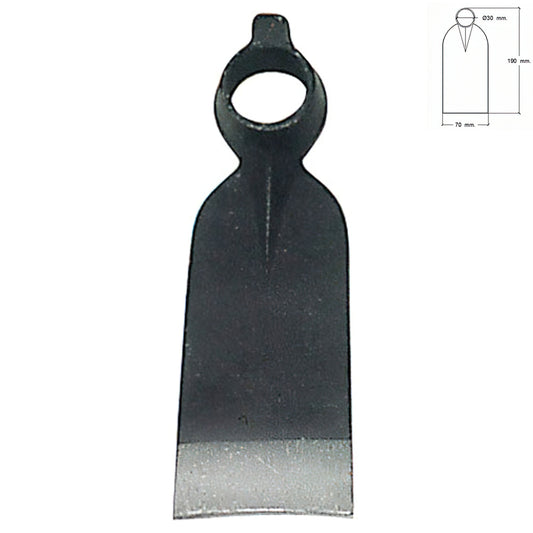 Azada Forjada Sin Mango 210/  460 Gramos