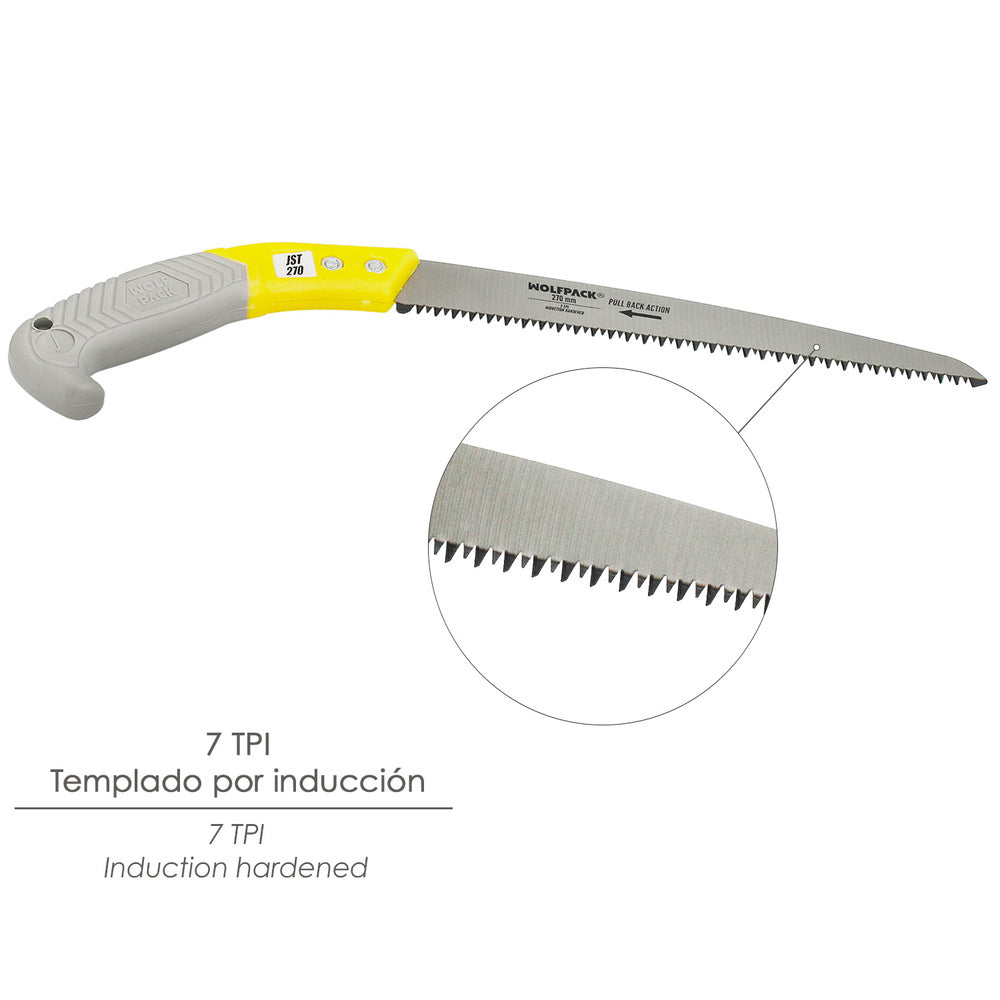 Serrucho Podar Recto Mango TPR 270 mm. Con funda