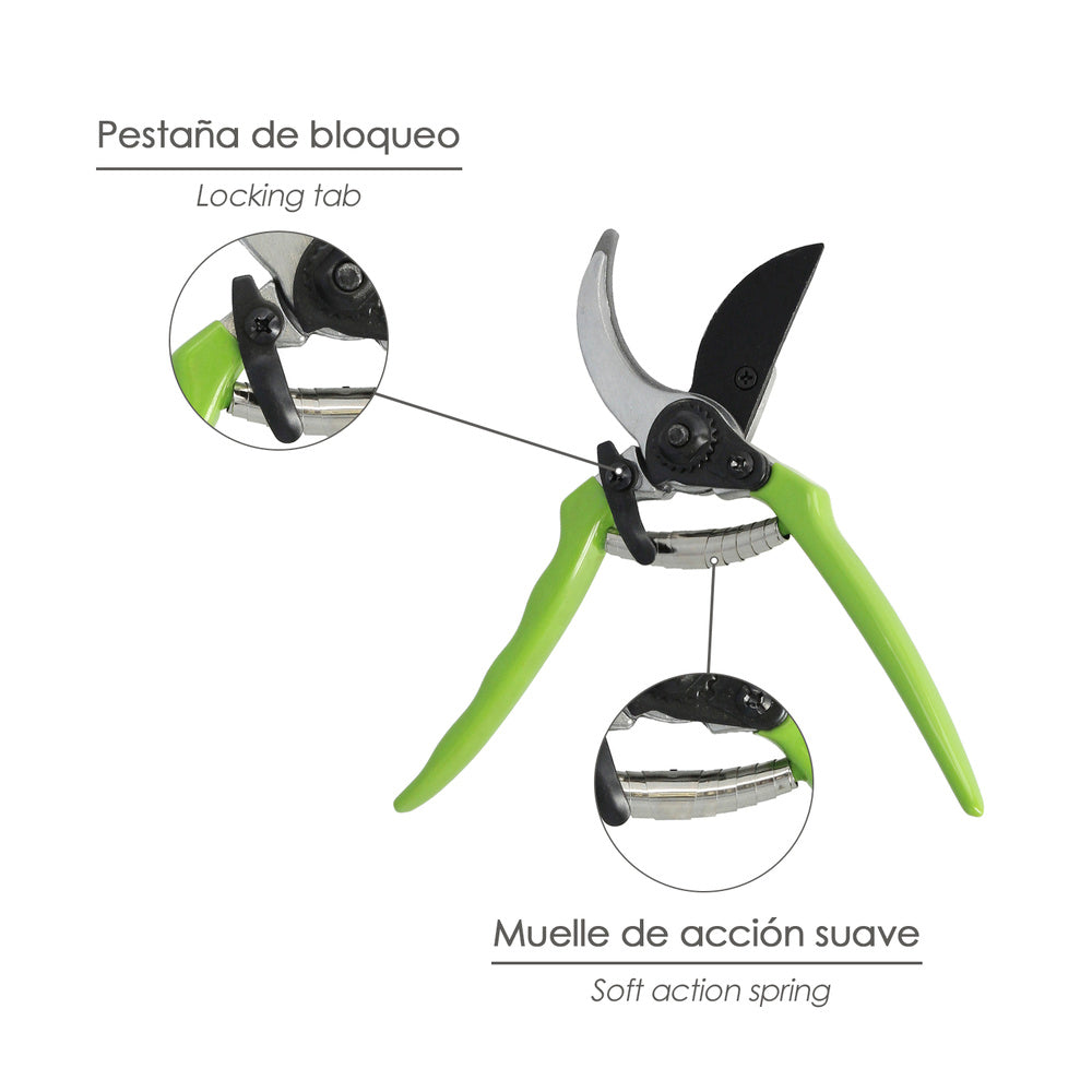 Tijeras Podar 1 Mano 200 mm. PTFE.