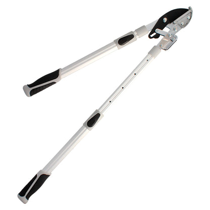 Tijeras Podar 2 Manos Yunque. Telescopica de 68 a 95 cm. Mango Aluminio Multiplicador Fuerza, Corte Ø 35 mm. Empuñadura TPR