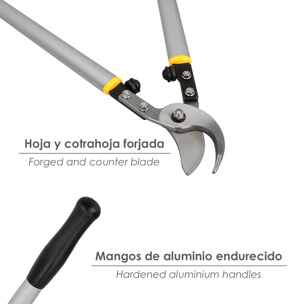 Tijeras Podar 2 Manos Profesional Forja y Alumnio 75 cm.
