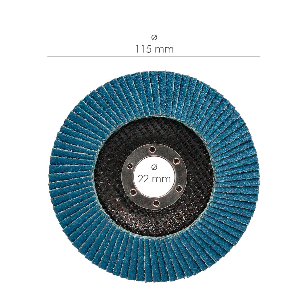 Disco Laminas Lija Circonio 115x22 mm. Grano  40
