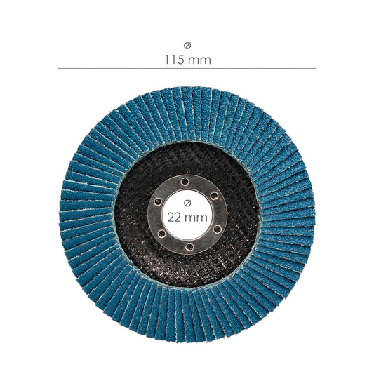 Disco Laminas Lija Circonio 115x22 mm. Grano 120