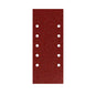 Lija Recambio Con Velcro 115x280 mm. con Agujeros Grano  80 (10 Piezas)