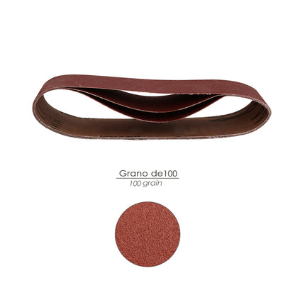 Lija Recambio Banda 100x914 mm. Grano 100 (3 Piezas)
