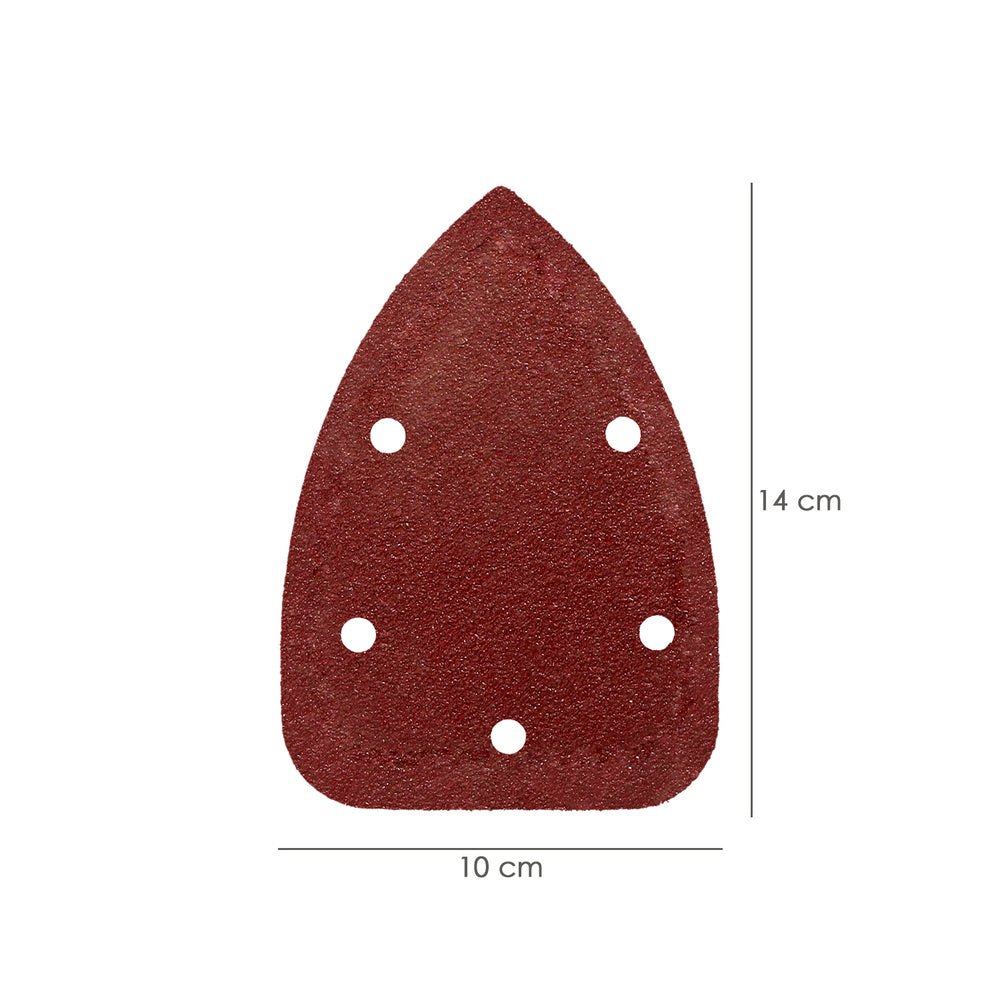 Lija Recambio Velcro Delta  140x100 mm. Con Agujeros Grano  80 (10 Piezas)