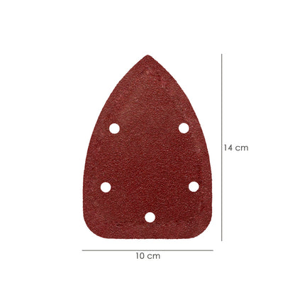 Lija Recambio Velcro Delta  140x100 mm. Con Agujeros Grano  80 (10 Piezas)
