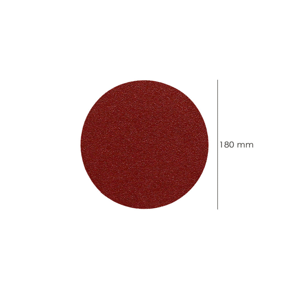 Lija Recambio Velcro Para Amoladora Ø 180 mm. grano 120 (10 Piezas)