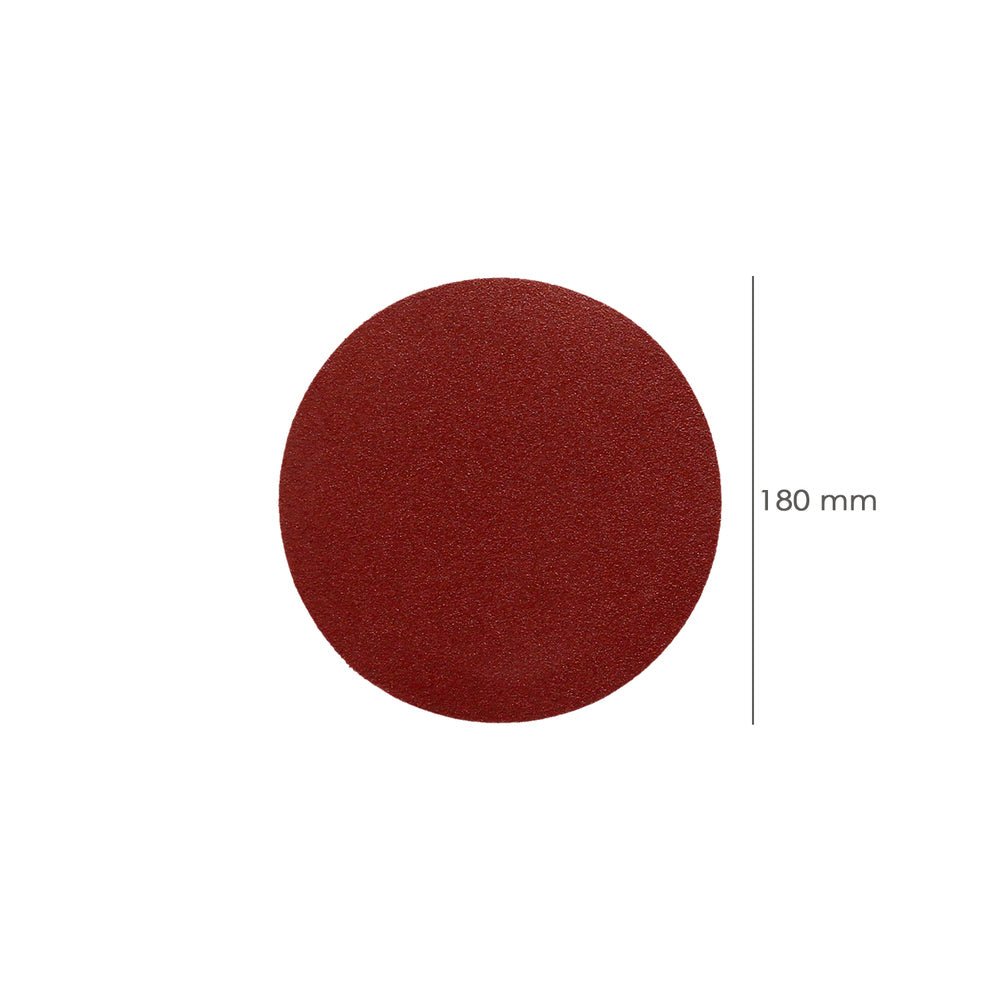 Lija Recambio Velcro Para Amoladora Ø 180 mm. grano 180 (10 Piezas)