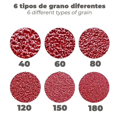 Lija Recambio Banda 100 x 690 mm. Grano 120 (6 Piezas)