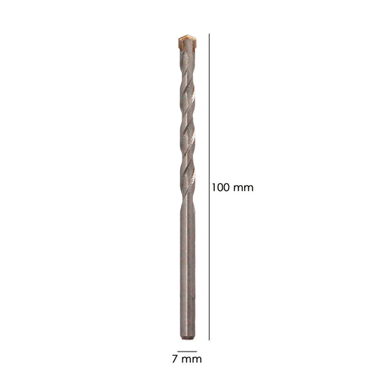 Broca Widia Piedra / Hormigón Ø 7 mm. Din 8039 Punta de Tungsteno.