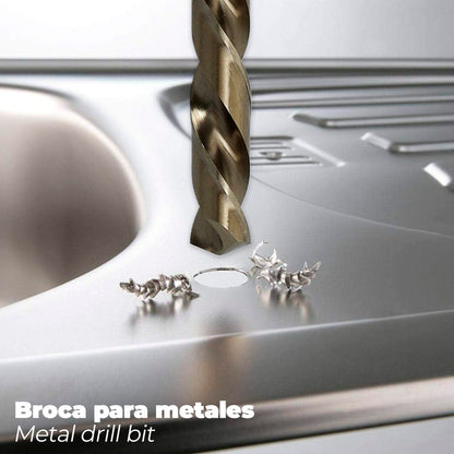 Broca Cobalto Hss Cilindrica 4,00 mm. Blister 2 Unidades.