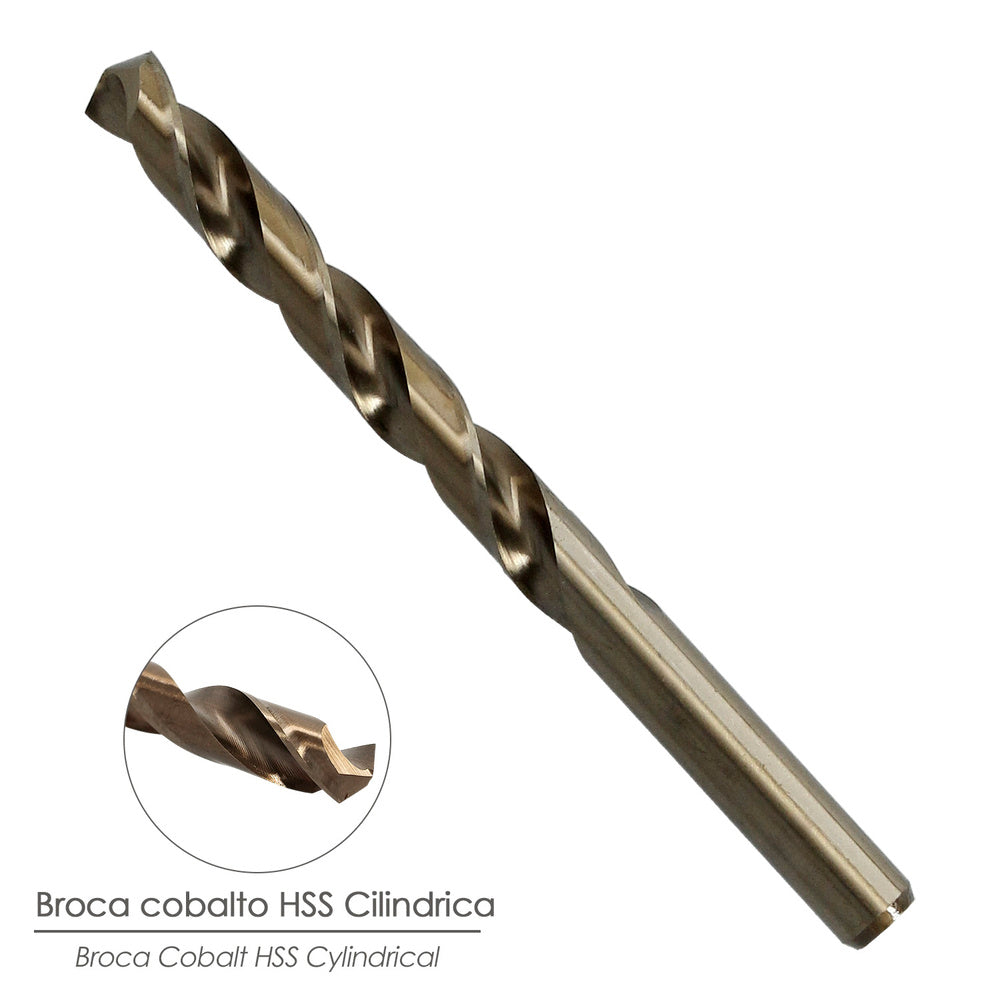 Broca Cobalto Hss Cilindrica 8,50 mm. Blister 1 Unidad.
