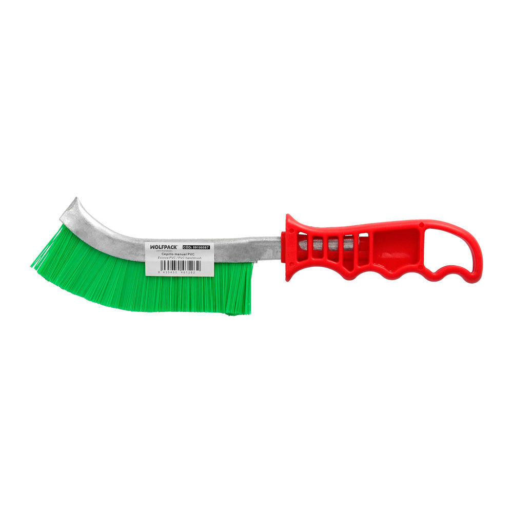 Cepillo Manual P.V.C. Mango De Plástico Rojo Multifuncional Resistente y Duradero