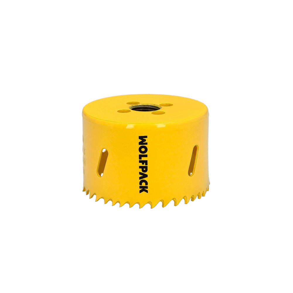 Corona Sierra Bimetal Ø 68 mm. Templado Termico, Base Reforzada. Corona Madera, Broca Agujeros Madera, Acero, Hierro, Plasticos