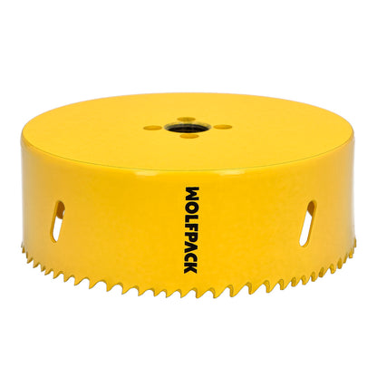 Corona Sierra Bimetal Ø 121 mm. Templado Termico, Base Reforzada. Corona Madera, Broca Agujeros Madera, Acero, Hierro, Plasticos