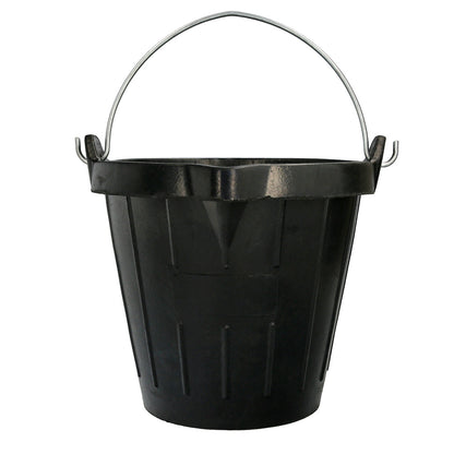 Cubo Obra Industrial Goma 10 Litros Con Pico Vertedor. Base y Laterales Reforzado. Espesor 1 cm. Espuerta Obra, Cubo Goma Obra
