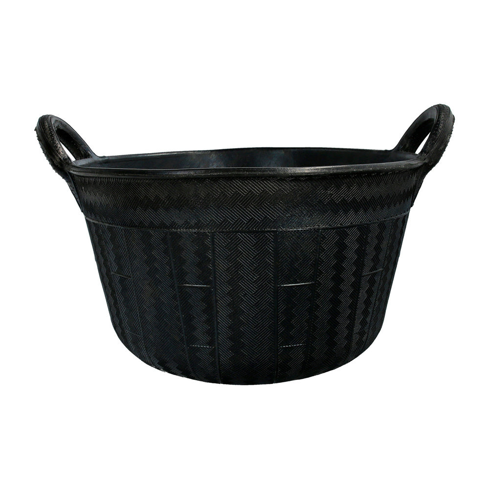 Espuerta Goma Carbonera 30 Litros Con Asas Base y Laterales Reforzado. Espesor 1 cm. Espuerta Obra, Cubo Goma Obra