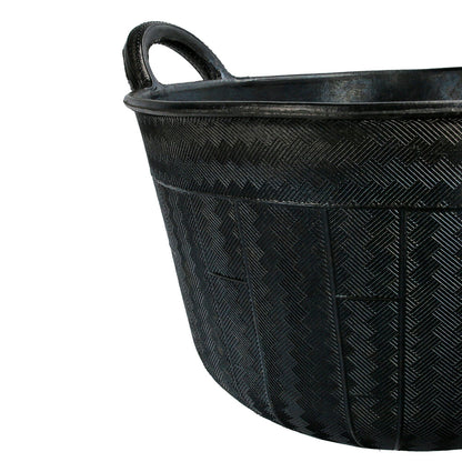 Espuerta Goma Carbonera 30 Litros Con Asas Base y Laterales Reforzado. Espesor 1 cm. Espuerta Obra, Cubo Goma Obra