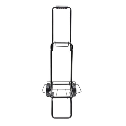 Carretilla Plegable Metalica De Carga - Porta Maletas Con Cuerda Elastica 93,5x33x44 cm. Carro De Transporte 50 Kg.
