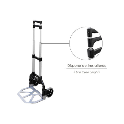 Carretilla Plegable Aluminio Portatil   60 kg.