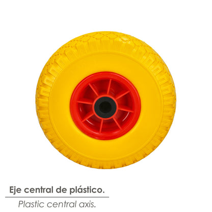 Rueda Carretilla Almacen / Sacos  Maciza Llanta Plástico  20 mm.