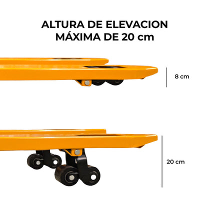 Transpaleta De Almacen Ruedas Poliuretano 2,5 T.