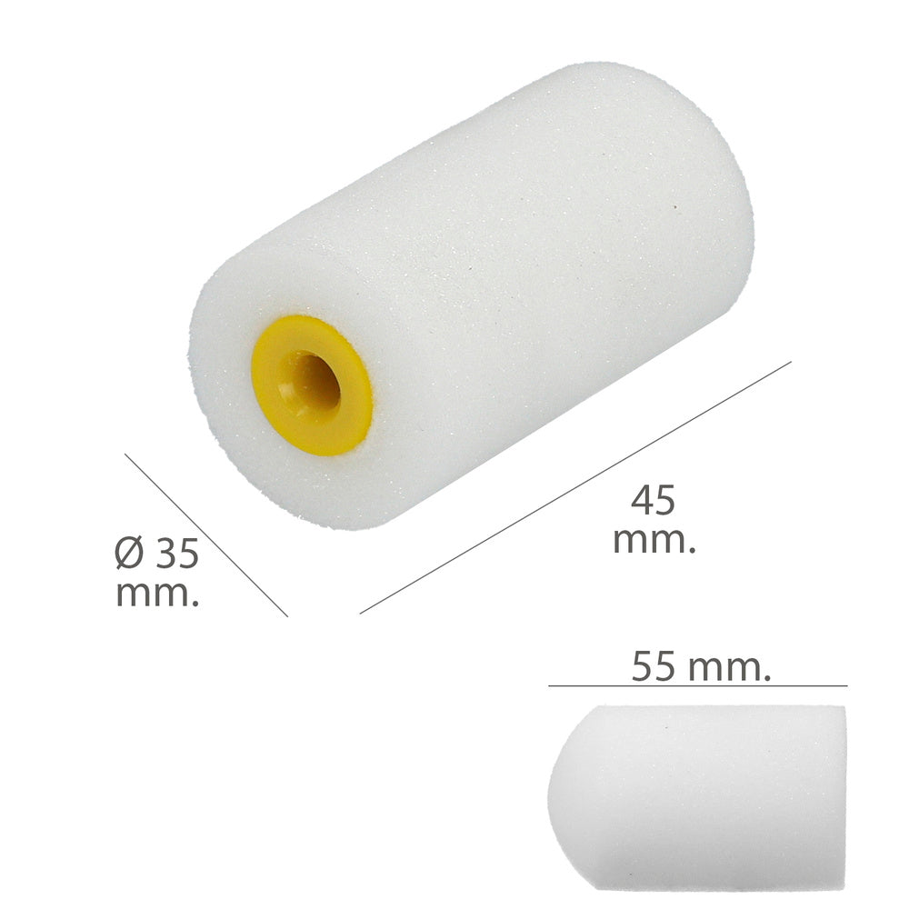 Rodillo Espuma Recambio Para Esmalte Acrilico 50 mm.  Set 10 Rodillos. Rodillo Espuma, Rodillo Pintura Acrilica