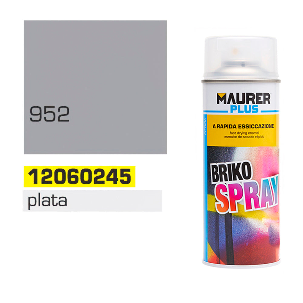 Spray Pintura Plata 400 ml.