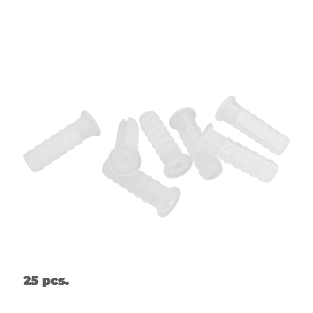 Taco Wolfpack Plástico Blanco    6 mm. (25 unidades)