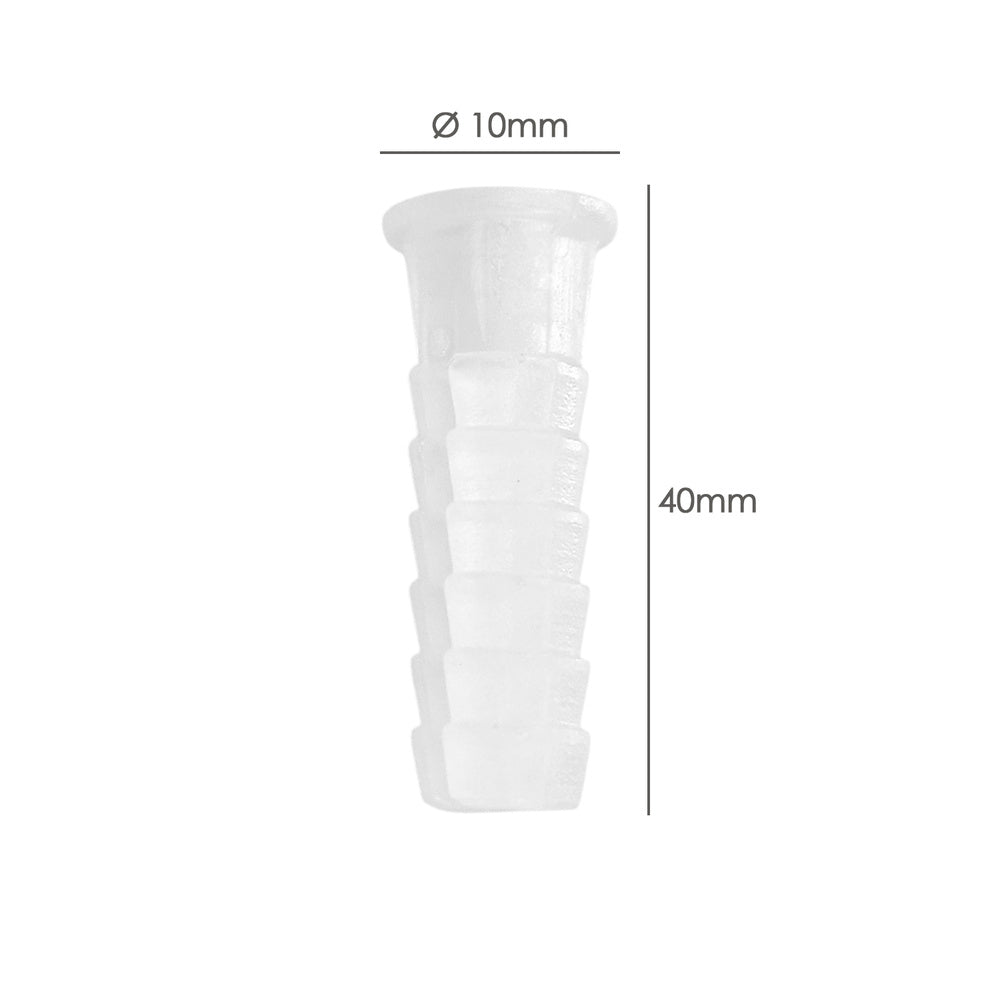 Taco Wolfpack Plástico Blanco 10x35 mm. (25 unidades)
