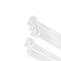 Brida Nylon 100%. Color Blanco / Natural 2,5 x 160 mm. 100 Piezas. Abrazadera Plastico, Organizador Cables, Alta Resistencia