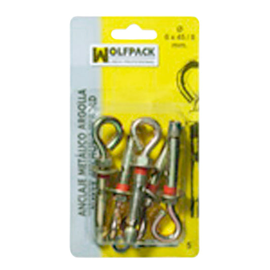 Anclaje Metálico Argolla 10x 70/12 mm. (2 Piezas)