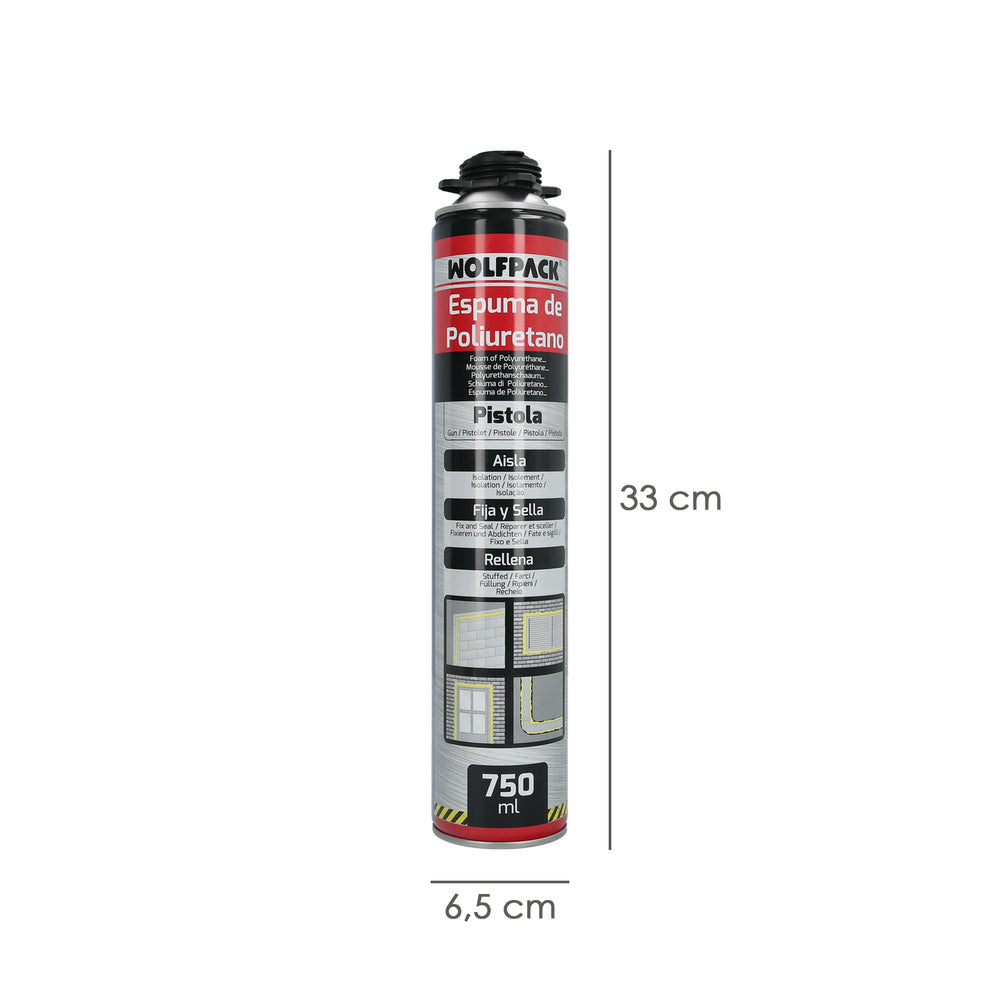 Espuma Poliuretano 750 Ml. Para Pistola Entry