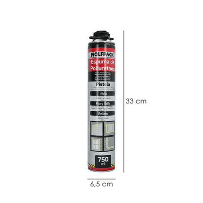 Espuma Poliuretano 750 Ml. Para Pistola Entry