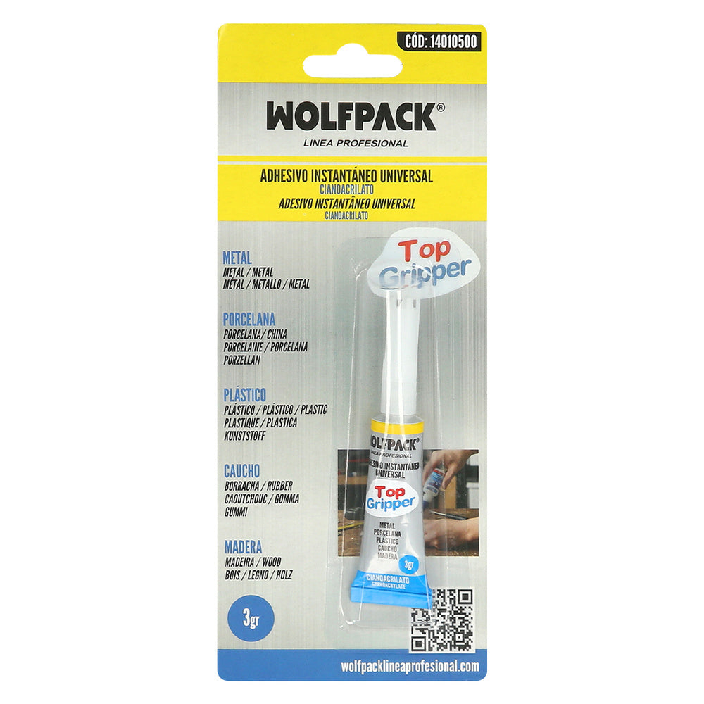 Pegamento Ciano Acrilato Wolfpack  3 Gramos