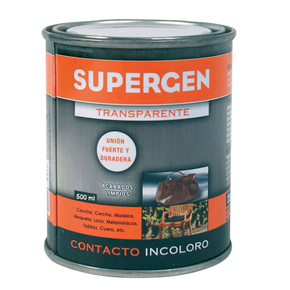 Pegamento Supergen Incoloro  500 ml.