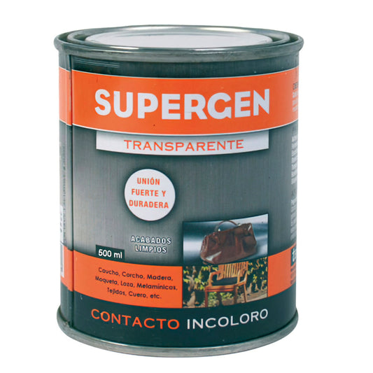 Pegamento Supergen Incoloro  500 ml.