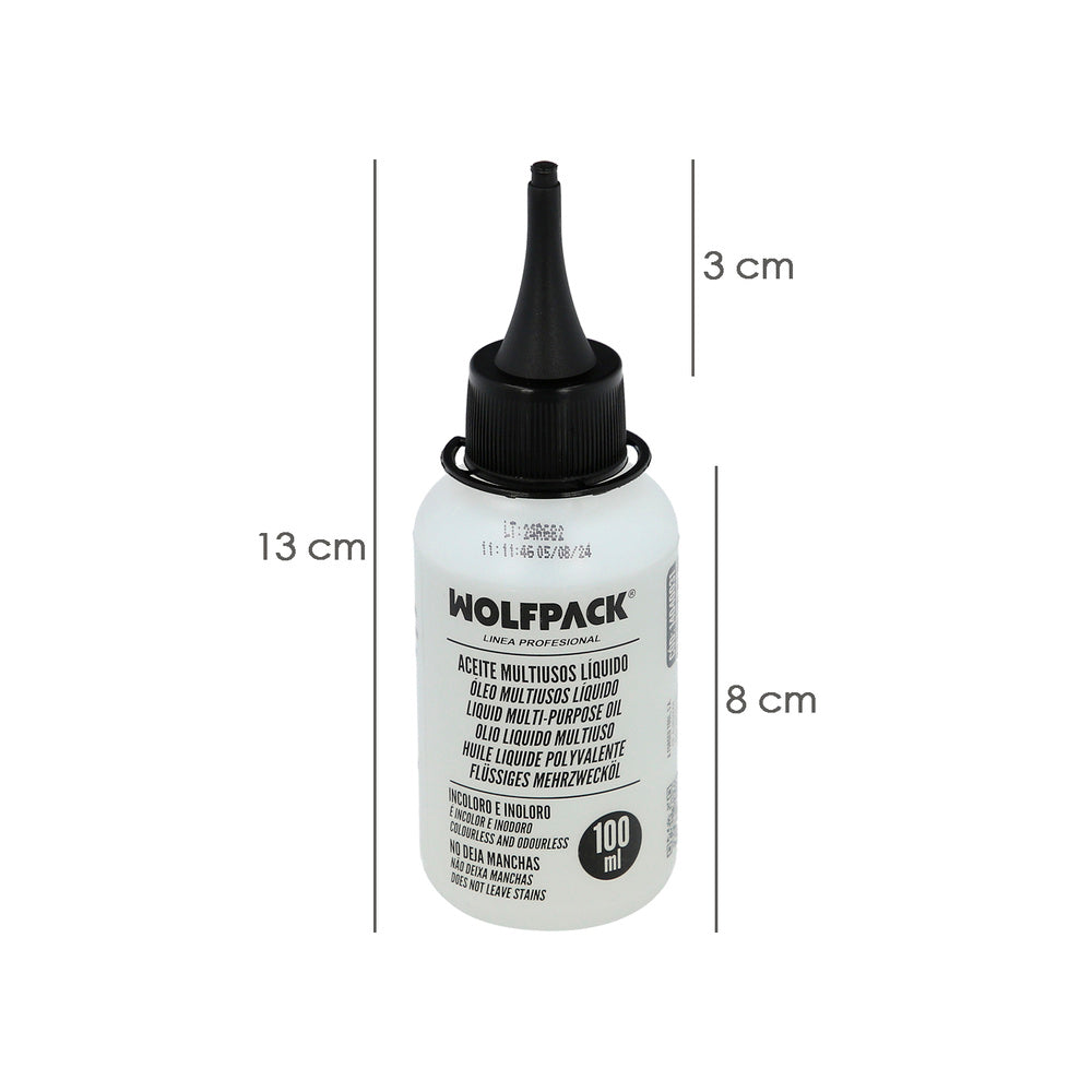 Aceite Lubricante Multiuso Liquido 100 ml. Aceite Cadenas, Aceite Bisagras, Aceite Maquinas Coser, Aceite Cerraduras