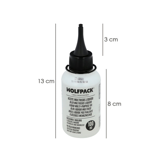 Aceite Lubricante Multiuso Liquido 100 ml. Aceite Cadenas, Aceite Bisagras, Aceite Maquinas Coser, Aceite Cerraduras