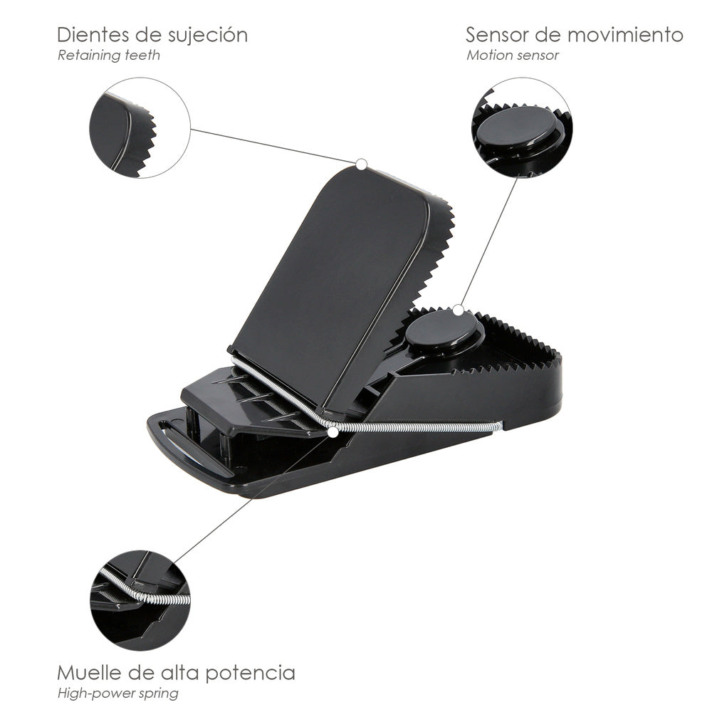 Trampa Ratas / Ratones Plastico 19 x 9 cm. Ratonera, Ratera, Trampa Topos, Topera
