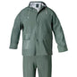 Traje de Agua Impermeable Verde Pvc         Talla 7-L