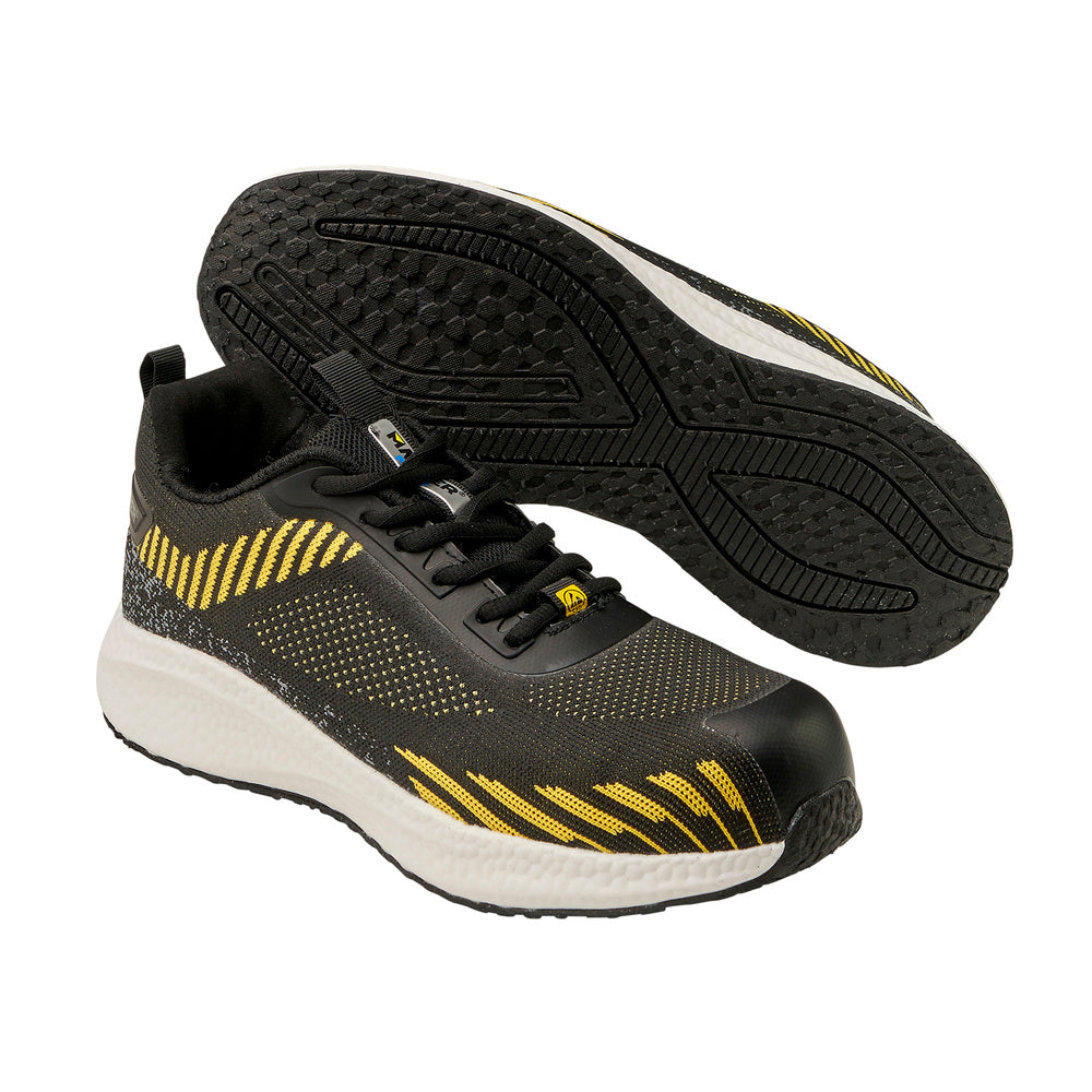 Deportiva Seguridad Maurer S1 Modelo Lusitania Antideslizante con suela y puntera antiperf Resistente a los Hidrocarburos Nº 42