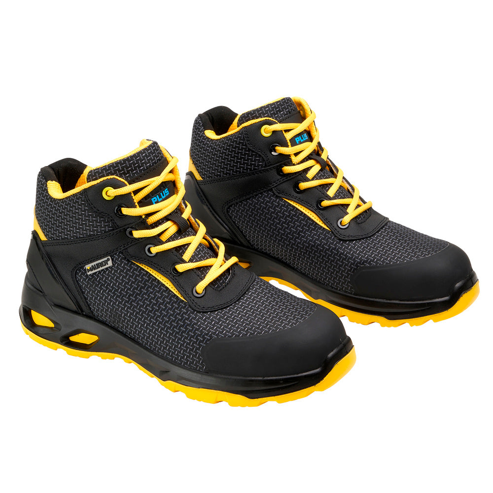 Botas Seguridad Maurer S3 Modelo Amerina Antideslizante con Suela Resistente a los Hidrocarburos. Talla 40.