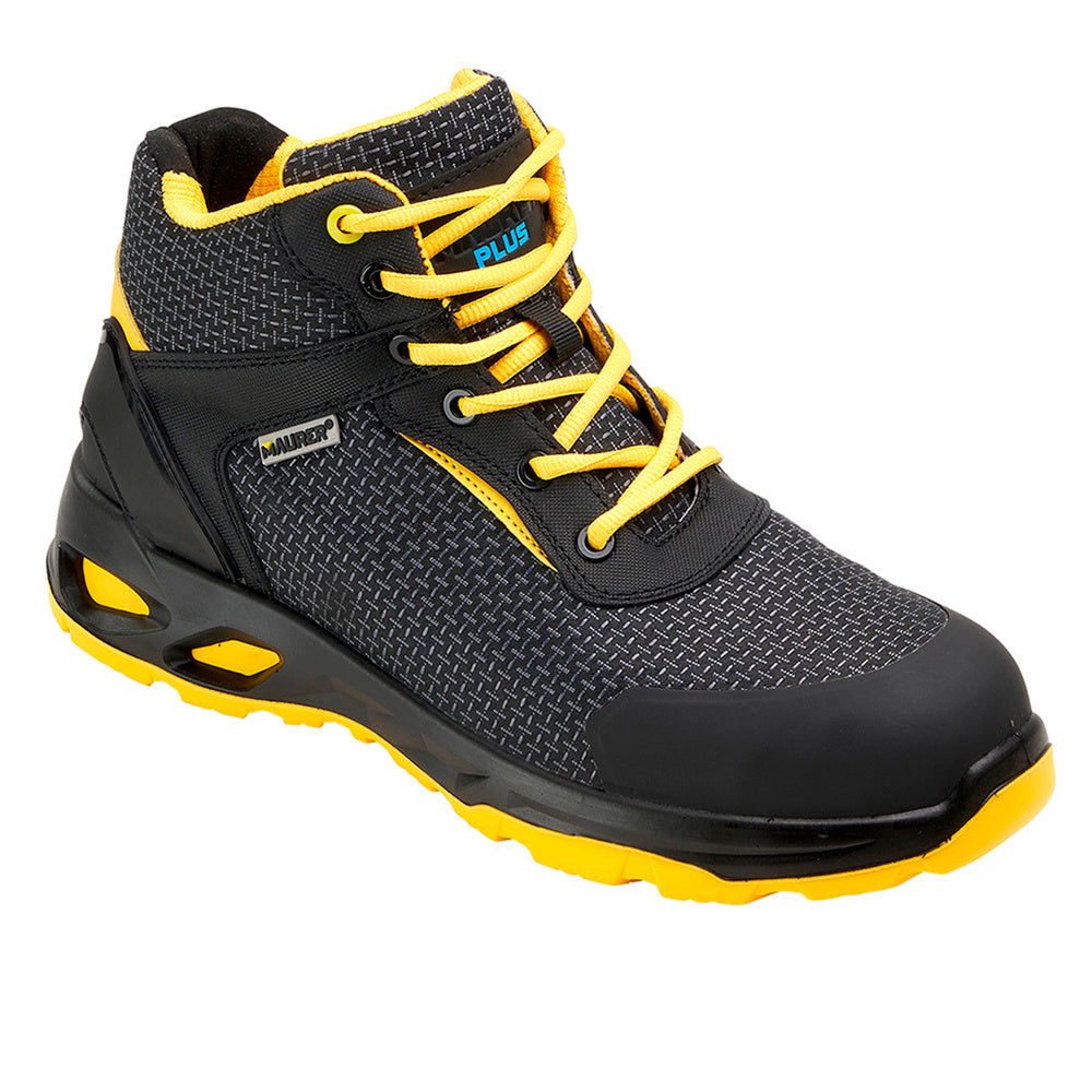 Botas Seguridad Maurer S3 Modelo Amerina Antideslizante con Suela Resistente a los Hidrocarburos. Talla 42.